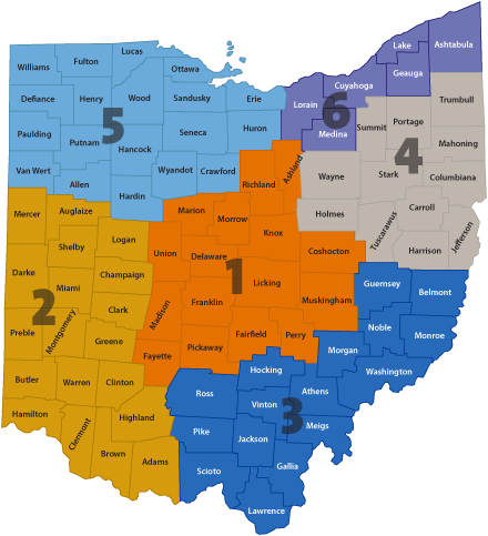 ITLS regions map