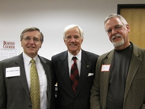 Ohio ACEP's Dr. Tom Lukens [left] and Dr. John Lyman [right] meet with Ohio Supreme Court Justice Terrence O'Donnell in 2012