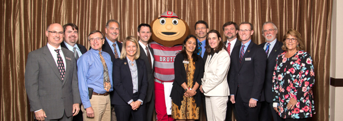 Ohio ACEP Board of Directors with Brutus at the 2015 EM Forum