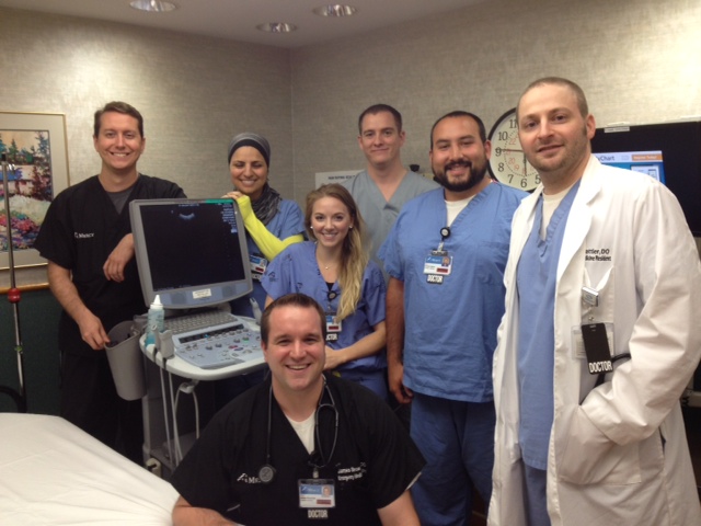 Residents with Ultrasound